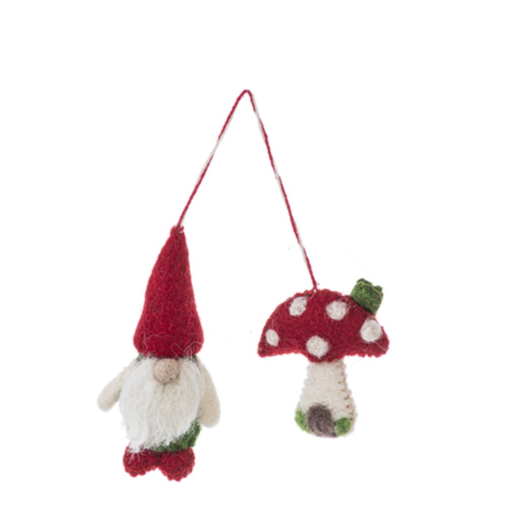 Midwest CBK, 2023, Ornament, Gnome and Mushroom